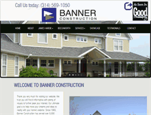 Tablet Screenshot of bannerconstruction.com
